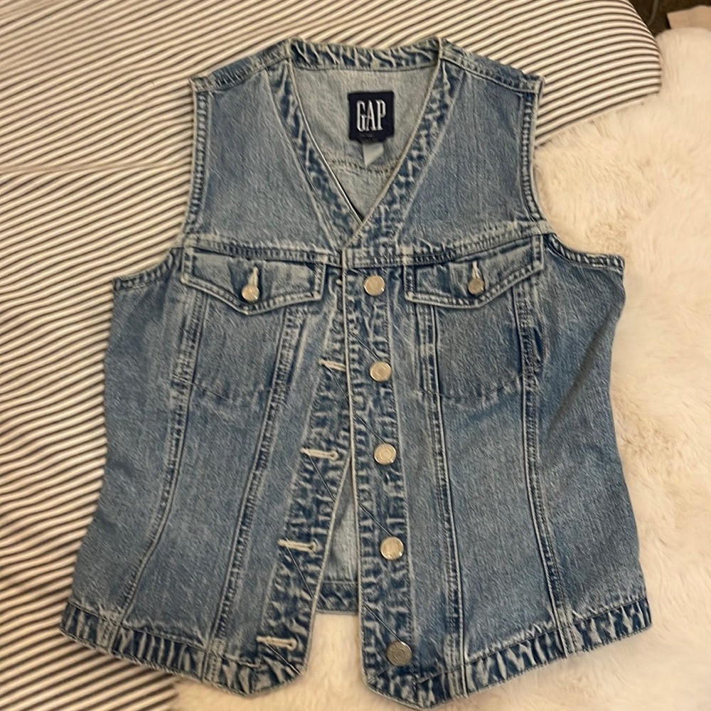 Vintage Gap Jean Vest Small